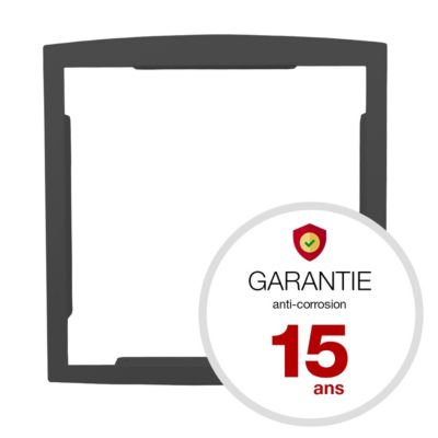 Cadre d'encastrement Gris anthracite aspect sablé REN 0206