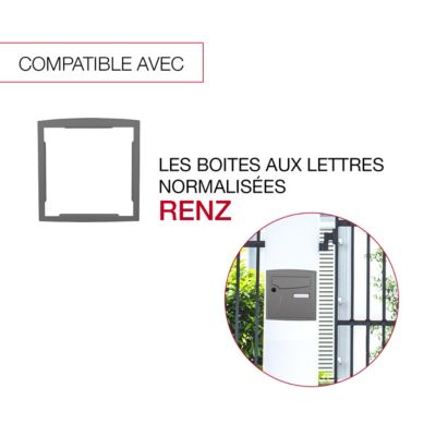 Cadre d'encastrement Gris perle 7037M