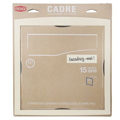 Cadre d'encastrement Ivoire mat RAL 1015