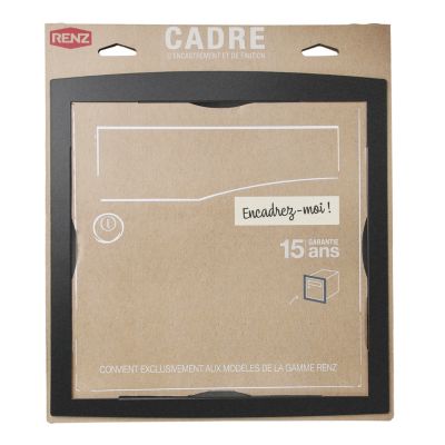 Cadre d'encastrement Noir Sablé RAL 2100 MS