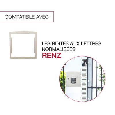 Cadre d'encastrement Ton Pierre aspect sablé RAL 1013 S