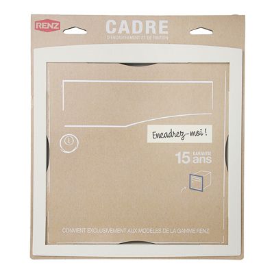 Cadre d'encastrement Ton Pierre aspect sablé RAL 1013 S