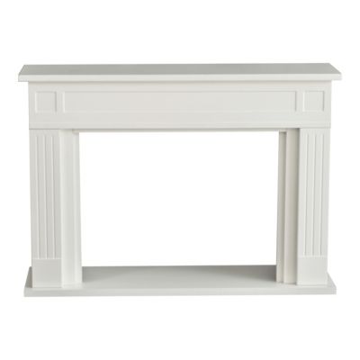 Cadre d'habillage de foyer pour insert GoodHome blanc