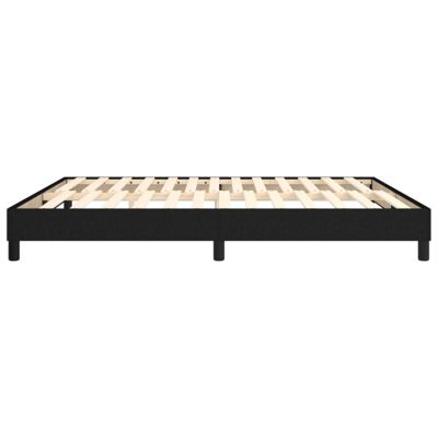 Cadre de lit sans matelas noir 180x200 cm tissu