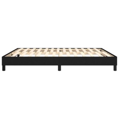 Cadre de lit sans matelas noir 180x200 cm tissu