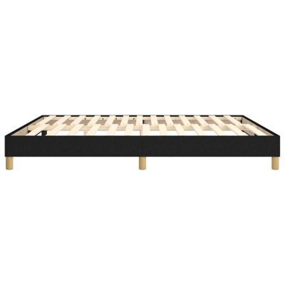 Cadre de lit sans matelas noir 180x200 cm tissu