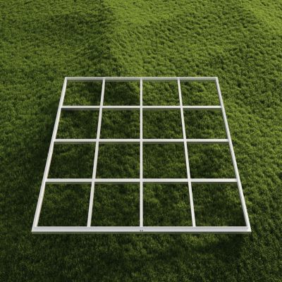 Cadre de sol pour abri bûches en aluminium Type 2 Ecostar