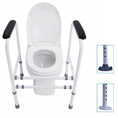 Cadre de toilette autoportant - Bm Médical CT-50- Réglable en hauteur et en largeur