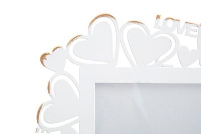 Cadre en métal blanc 25x14,5x27,7 cm