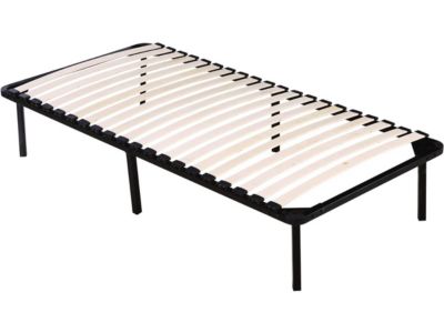 Cadre à lattes + pieds pour matelas de 90 x 190 cm - 20 lattes