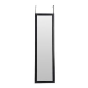 Cadre miroir de porte noir 30 x 120 cm