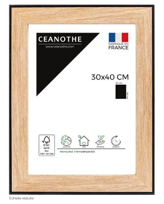 Cadre Newton noir 30 x 40 cm Ceanothe