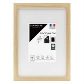 Cadre photo 20x30 cm milan brut avec passe-partout 13x18 cm Fabriqué en France
