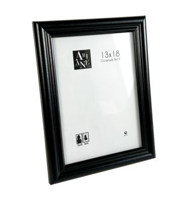 Cadre photo 40 x 50 cm moulure en MDF noir, Ariane Pomona - Cadre décoratif moderne
