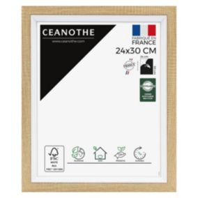 Cadre photo actual bois blanc 24x30 cm - Fabriqué en France