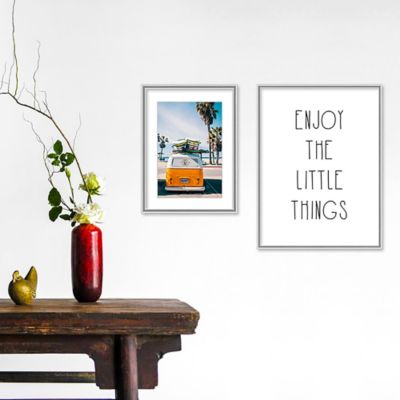 Cadre photo aluminium argent brillant Accent 18 x 24 cm