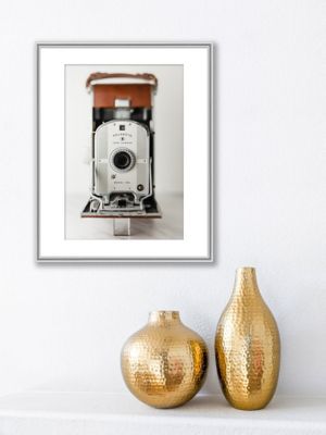 Cadre photo aluminium argent brillant Accent 24 x 30 cm