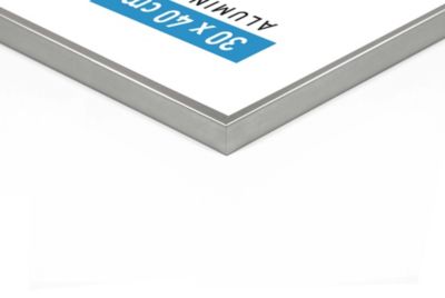 Cadre photo aluminium argent mat Accent l.30 x H.40 cm