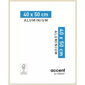 Cadre photo aluminium Nielsen Accent or mat l.40 x H.50 cm