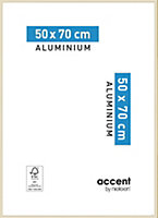 Cadre photo aluminium Nielsen gamme Accent l.51 x H.71 cm couleur or mat