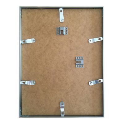 Cadre photo aluminium noir Accent l.24 x H.30 cm