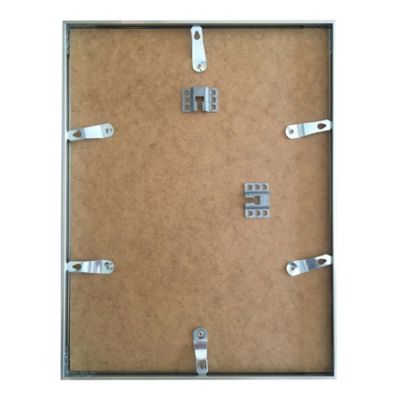 Cadre photo aluminium noir Accent l.30 x H.30 cm