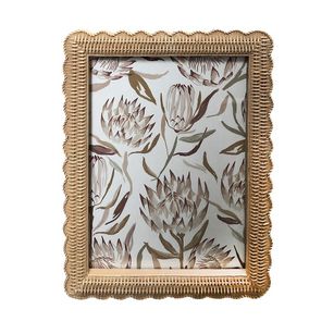 Cadre photo aspect rotin tressé 10,5 x 15 cm Ornami