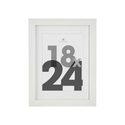 Cadre photo bois "Eva" blanc 18x24cm - Atmosphera Créateur d'intérieur