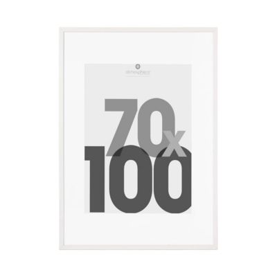 Cadre photo bois "Eva" blanc 70x100cm - Atmosphera Créateur d'intérieur