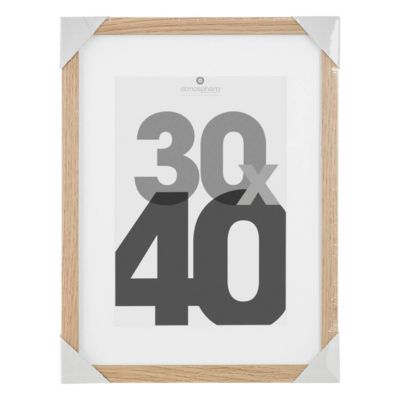 Cadre photo bois "Eva" bois 30x40cm - Atmosphera Créateur d'intérieur