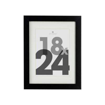 Cadre photo bois "Eva" noir 18x24cm - Atmosphera Créateur d'intérieur