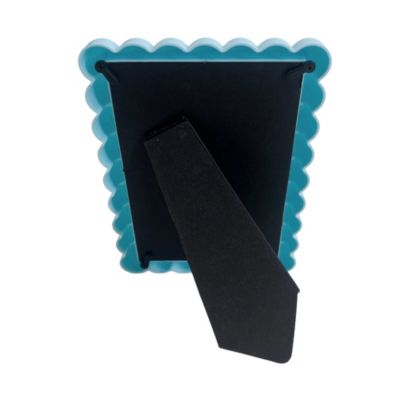 Cadre photo boules 10 x 15 bleu Ornami
