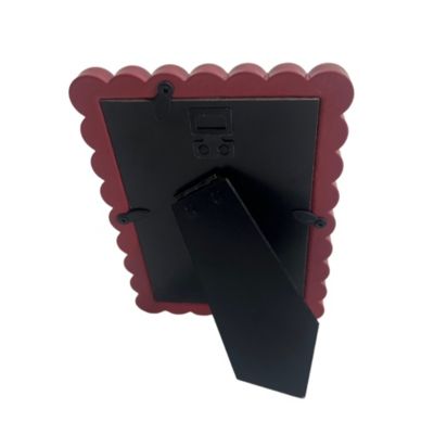 Cadre photo boules 10 x 15 rouge Ornami