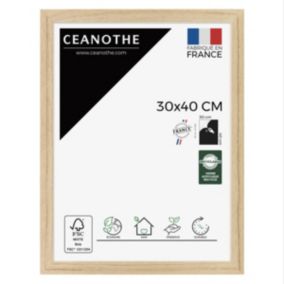 Cadre photo chêne tara 30x40 cm - Fabriqué en France