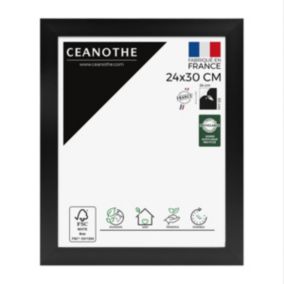 Cadre photo design éternel noir 24x30 cm Fabriqué en France