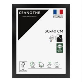 Cadre photo design éternel noir 30x40 cm Fabriqué en France