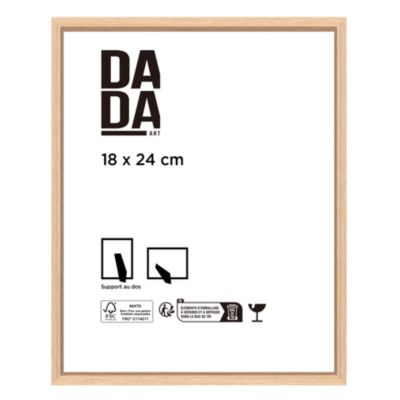 Cadre photo effet chêne 18 x 24 cm Dada Art Mia
