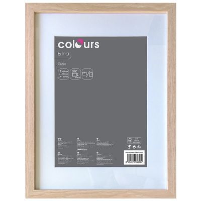 Cadre photo effet chêne Colours Erina 30 x 40 cm