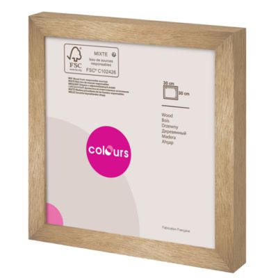 Close Up Cadre Poster 33 X 95 Cm Chêne Foncé - Cadre Bois MDF Avec Vitre PVC Incassable