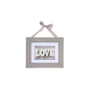 Cadre photo en Bois avec Ruban  pour photo 17 x 12 cm