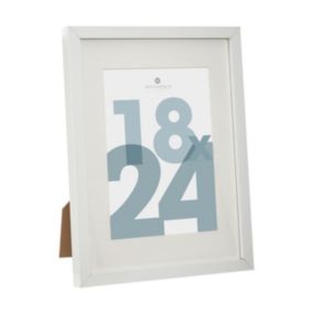 Cadre photo en Bois Blanc pour Photo 18 x 24 cm