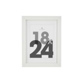 Cadre photo en Bois Blanc pour Photo 18 x 24 cm