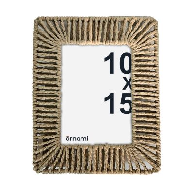 Cadre photo en corde de coton 10 x 15 cm Ornami