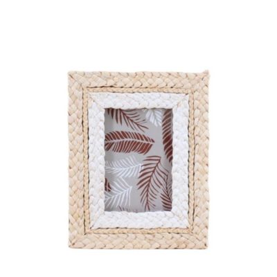 Cadre photo en corde de maïs 25x20cm