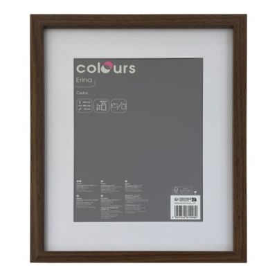 Cadre photo en noyer Erina Colours l.30 x H.40 cm