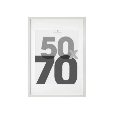 Cadre photo Eva - bois - blanc - 50x70 cm - Atmosphera