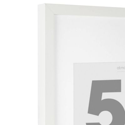 Cadre photo Eva - bois - blanc - 50x70 cm - Atmosphera