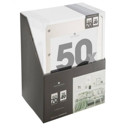 Cadre photo Eva - bois - blanc - 50x70 cm - Atmosphera
