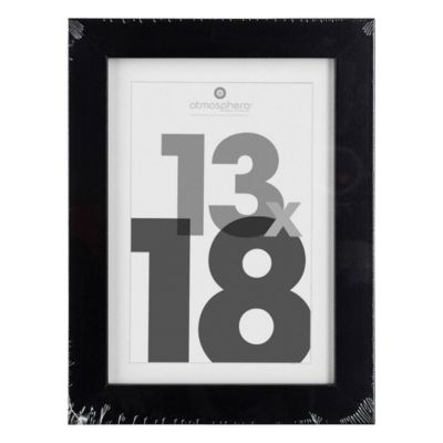 Cadre photo "Eva" - bois et verre - noir - 13x18 cm - Atmosphera