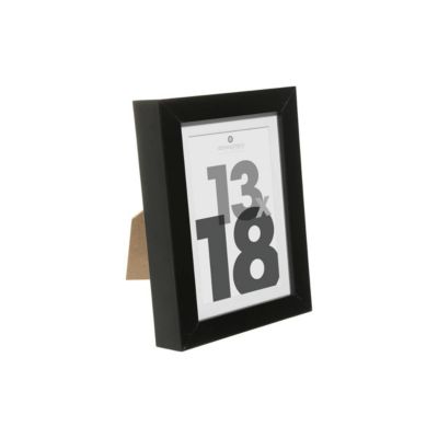 Cadre photo "Eva" - bois et verre - noir - 13x18 cm - Atmosphera